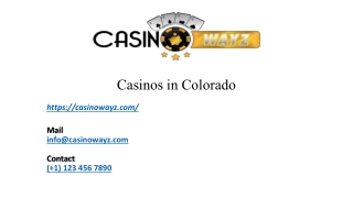 Casinos in Colorado | Casinowayz