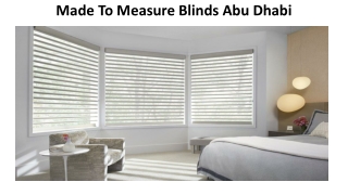 Made To Measure Blinds Abu Dhabi