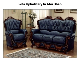 Sofa Upholstery In Abu Dhabi