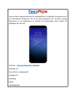Samsung reparation Linköping  Fancyphone.se