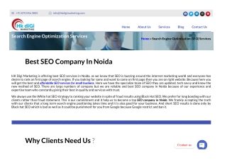 Best SEO Company in Noida - HK Digi Marketing