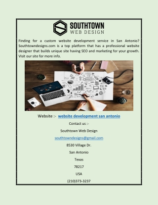 Website Development San Antonio | Southtowndesigns.com