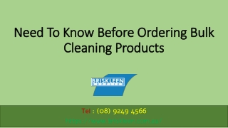 Need To Know Before Ordering Bulk Cleaning Products