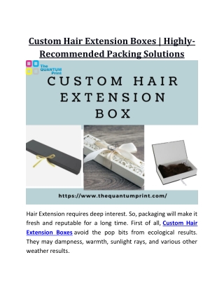 custom hair extension boxes