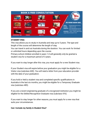 australia student visa requirements