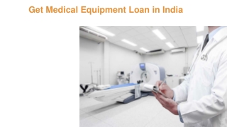 Get Medical Equipment Loan in India with Bajaj Finserv