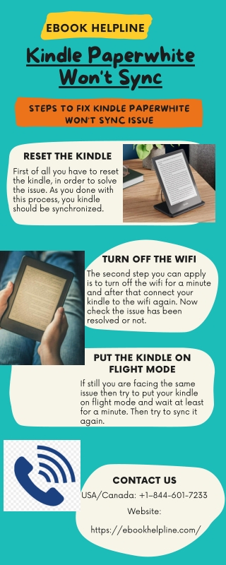 Guide To Fix Kindle Paperwhite Won’t Sync Error