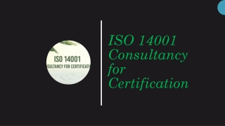 ISO 14001 Consultancy for Certification