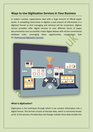 Ways to Use Digitization Services in Your Business