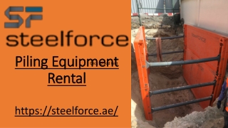 Piling Equipment Rental