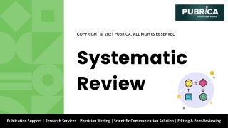 Scientific Systematic Review writing services – Pubrica