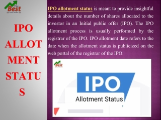 IPO Allotment Status