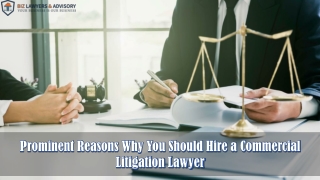 Prominent Reasons Why You Should Hire a Commercial Litigation Lawyer