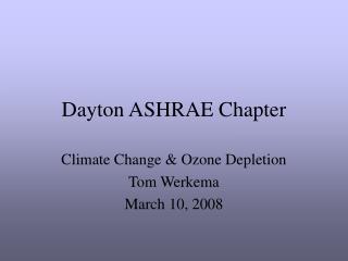 Dayton ASHRAE Chapter