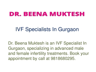 IVF Specialists In Gurgaon