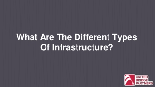 What Are the Different Types of Infrastructure?