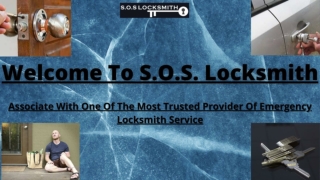 Fast And Dependable Emergency Locksmith Service from S.O.S. Locksmith