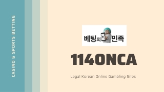 Best Available Casino Site Korea