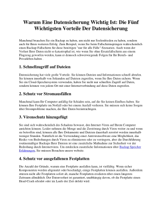 Warum Eine Datensicherung Wichtig Ist-3