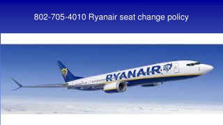 Ryanair seat change policy