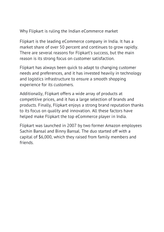 Why Flipkart is ruling the Indian eCommerce market