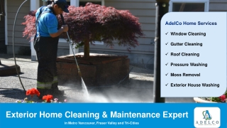 Exterior Home Cleaning & Maintenance Expert | AdelCo Home Service