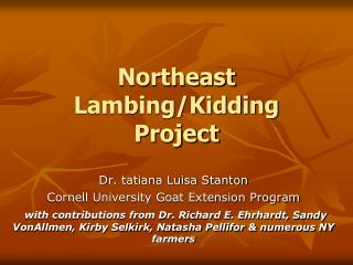 Northeast Lambing/Kidding Project