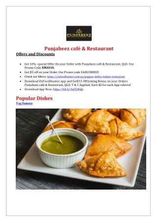 10% off - Punjabeez cafe & restaurant Menu Hendra, QLD