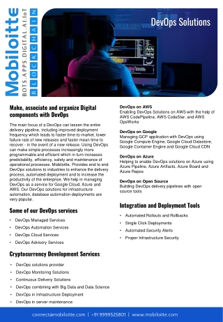 Devops Solutions - Mobiloitte