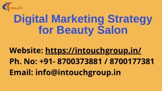 Digital Marketing Strategy for Beauty Salon