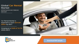 Car Rental Market Worth $214.04 Billion by 2027