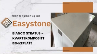 BIANCO STRATUS – KVARTSKOMPOSITT BENKEPLATE