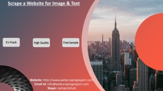 Scrape a Website for Image & Text