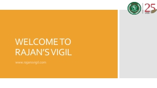 Best Housekeeping Company in Bangalore| Rajan’s Vigil