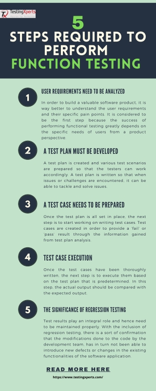 5 Steps Required To Perform Functional Testing