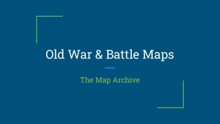 Old War & Battle Maps