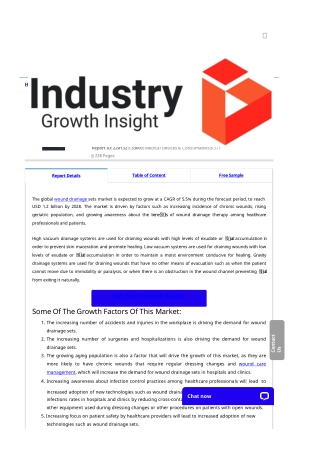 Wound Drainage Sets Market Report | Global Forecast To 2028