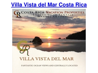 Villa Vista del Mar Costa Rica