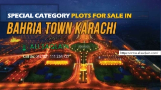 Special Category Plots For Sale In Bahria Town Karachi