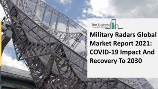 Military Radars Market 2021 Global Size, Share, Trends, Opportunities