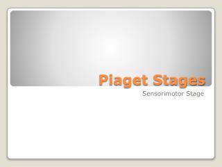 Piaget Stages