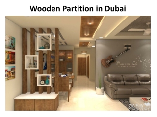 Wooden Partition in Dubai