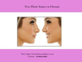 Nose Plastic Surgery in Chennai