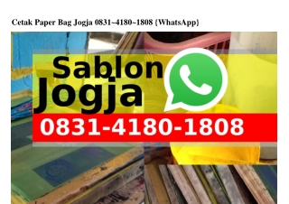 Cetak Paper Bag Jogja 08ᣮ1-4180-1808(WA)