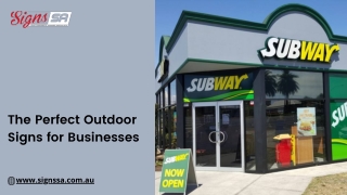 The Perfect Outdoor Signs for Businesses