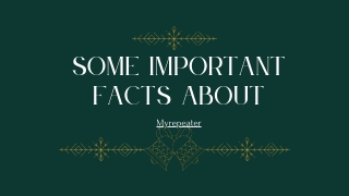 Some Important Facts About Myrepeater