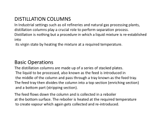 Distillation column