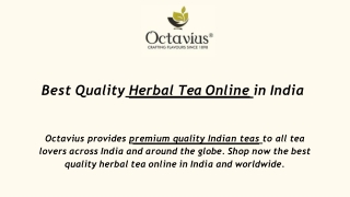 Best Quality Herbal Tea Online in India