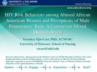 HIV Risk Behaviors among Abused African American Women and Perceptions of Male Perpetrators’ Role: A Concurrent Mixed Me