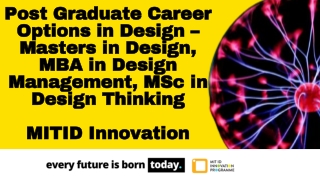 Career Options in Design - MIT ID Innovation